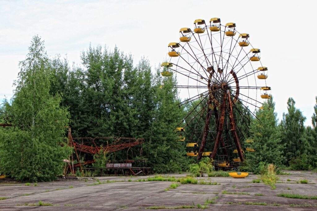 K otevření zábavního parku kvůli výbuchu Černobylu nikdy nedošlo.